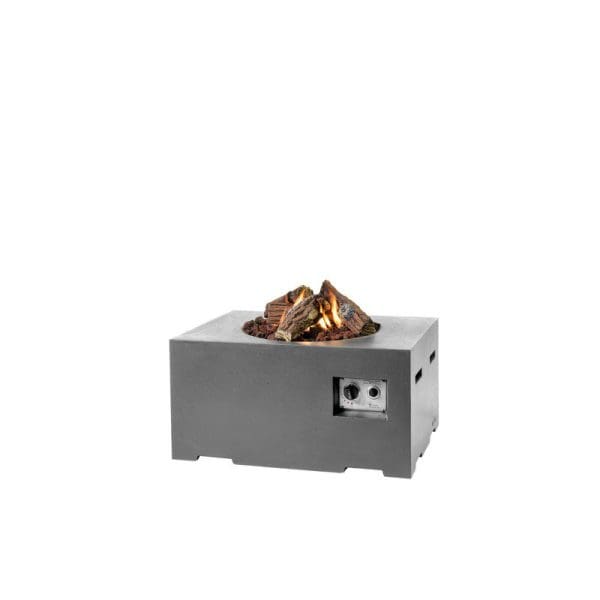 Cocoon Rectangular Gas Fire Pit Grey - Image 4