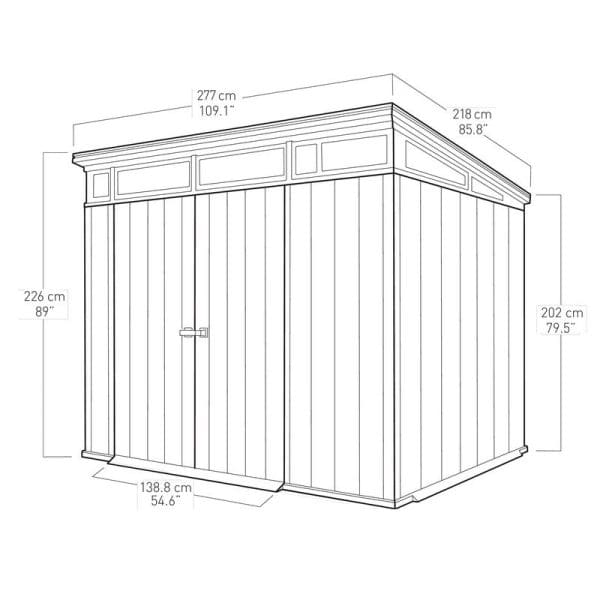 Keter Artisan 9'x7' Plastic Garden Shed - Image 11