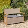 Alderley Rattan Storage Bench - Natural - Image 2