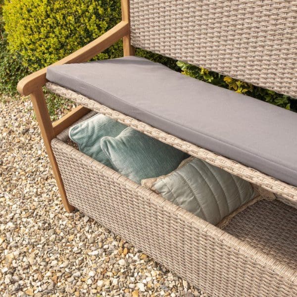 Alderley Rattan Storage Bench - Natural - Image 8