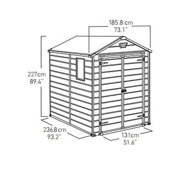 Keter Manor 6x8 Plastic Shed - Image 11