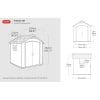Keter Premier 7.5x7 Plastic Shed - Image 12