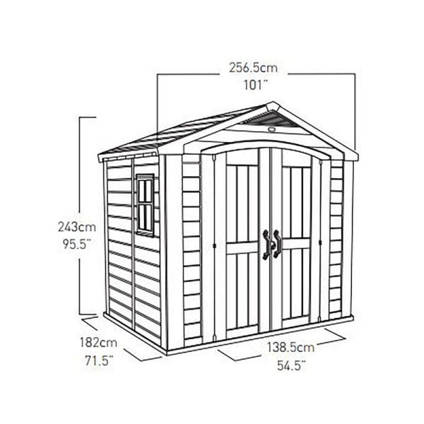 Keter Factor 8x6 Plastic Shed - Image 12