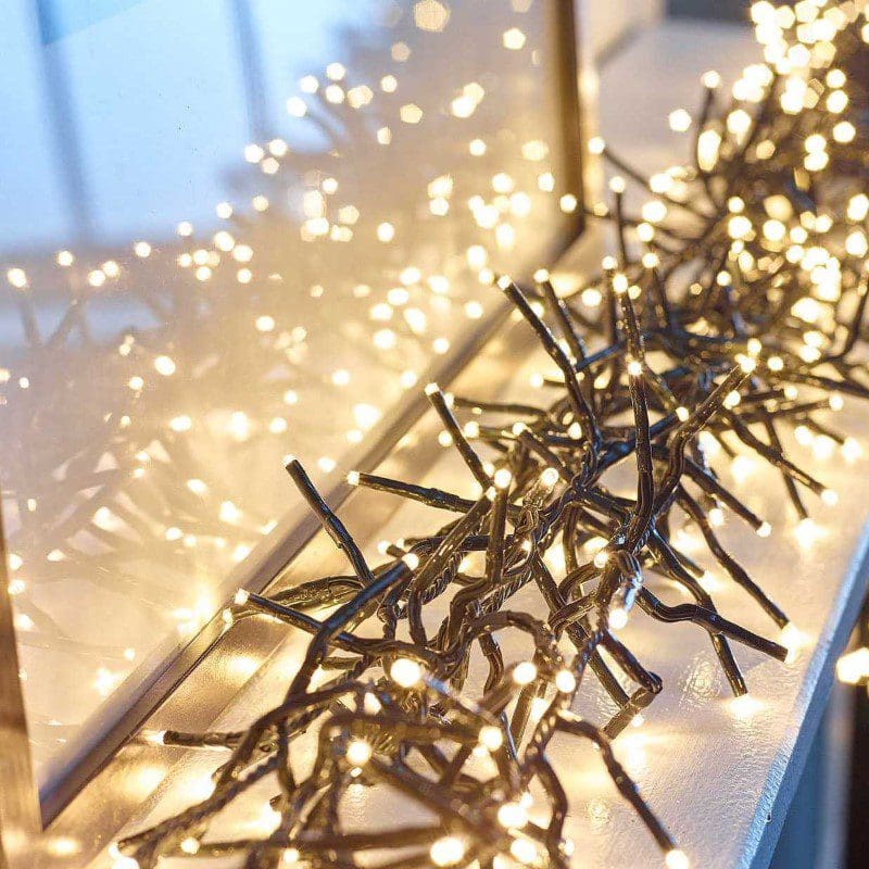 White cluster on sale lights