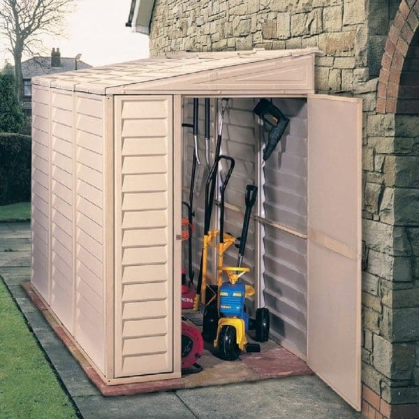 Lean To Shed 4x8 - Plastic Saffron