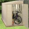 Lean To Shed 4x8 - Plastic Saffron - Image 2
