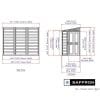 Lean To Shed 4x8 - Plastic Saffron - Image 15