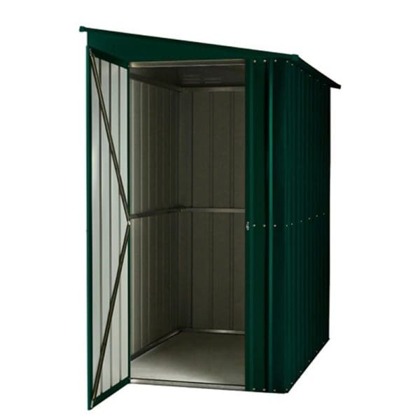 Lean To Shed 4x6 - Green Metal Lotus - Image 2