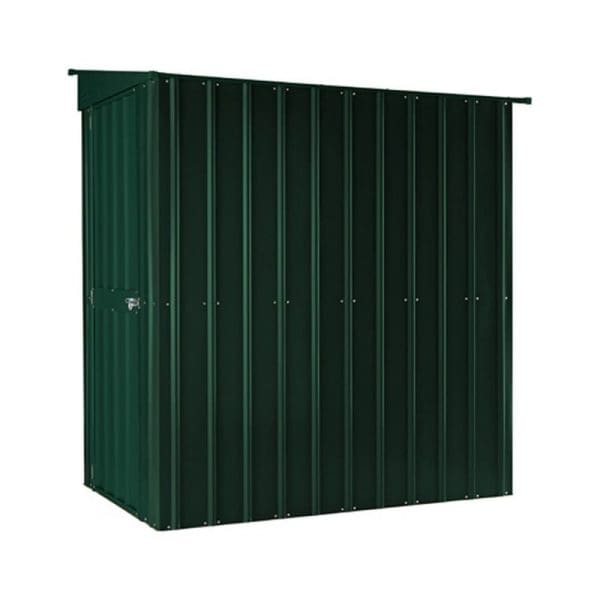 Lean To Shed 4x6 - Green Metal Lotus - Image 4