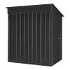 Lean To Shed 5x8 - Anthracite Grey Metal Lotus - Image 3