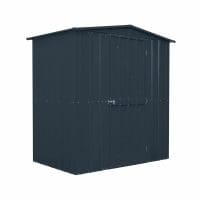 Metal Shed 6x4 - Anthracite Grey Single Hinged Lotus