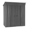 Metal Shed 8x4 - Anthracite Grey Pent Lotus - Image 2