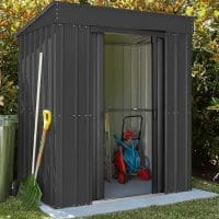 Metal Shed 8x4 - Anthracite Grey Pent Lotus