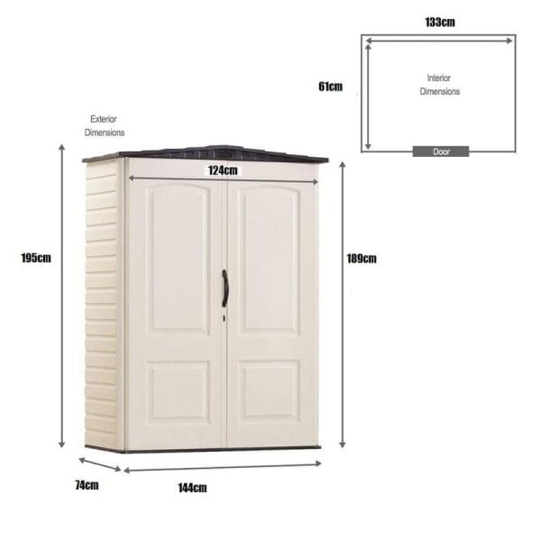 Plastic Shed 5x2 - Rubbermaid - Image 16