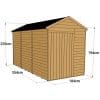 Overlap 12x6 Windowless Apex Shed - Image 3