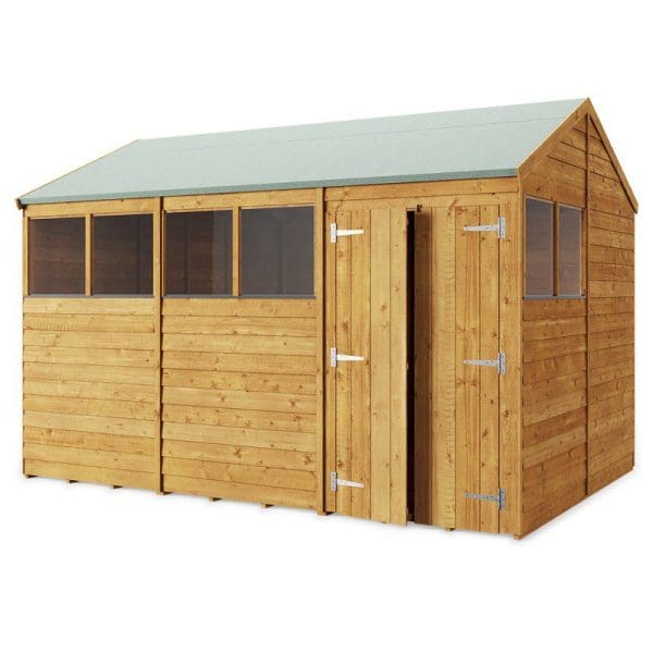 Overlap 12x8 Windowed Apex Shed