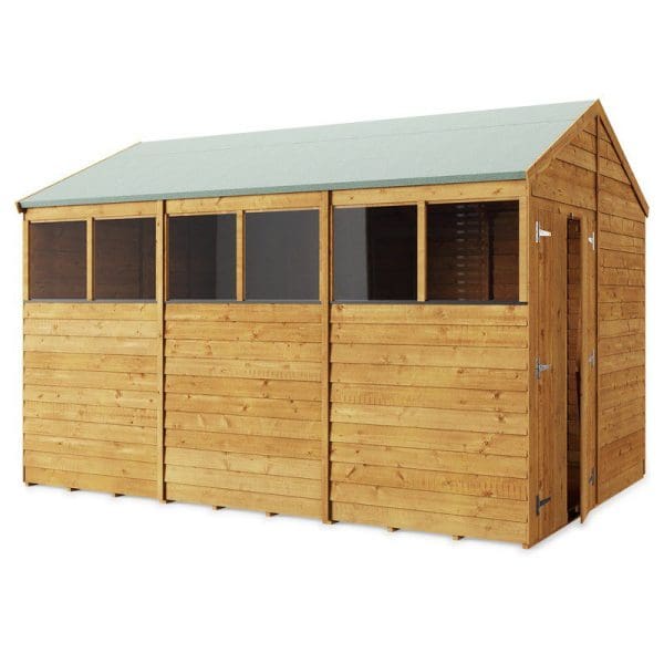 Overlap 12x8 Windowed Apex Shed - Image 2