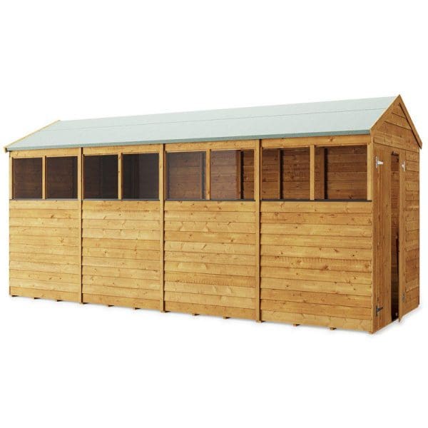Overlap 16x6 Windowed Apex Shed - Image 2