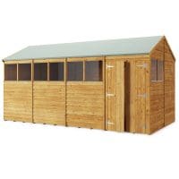 Overlap 16x8 Windowed Apex Shed