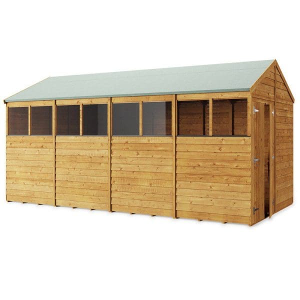 Overlap 16x8 Windowed Apex Shed - Image 2