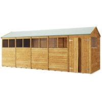 Overlap 20x6 Windowed Apex Shed