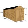 Overlap 20x6 Windowless Apex Shed - Image 3