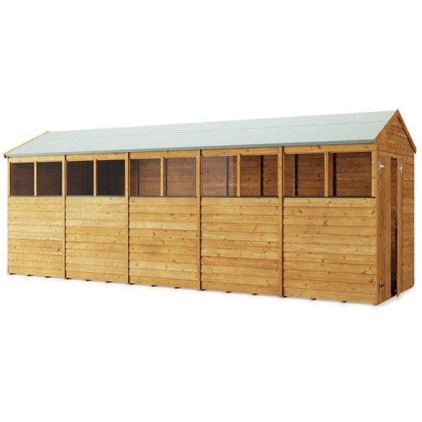 Overlap 20x6 Windowed Apex Shed - Image 2