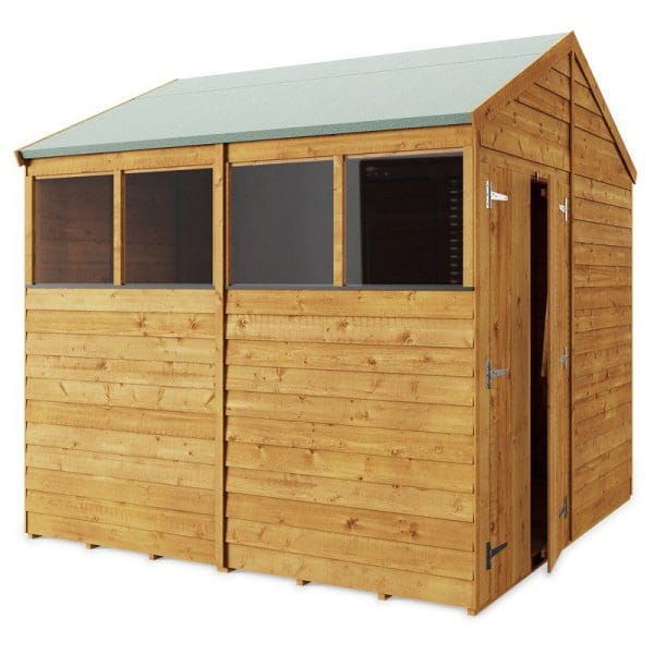 Overlap 8x8 Windowed Apex Shed - Image 2