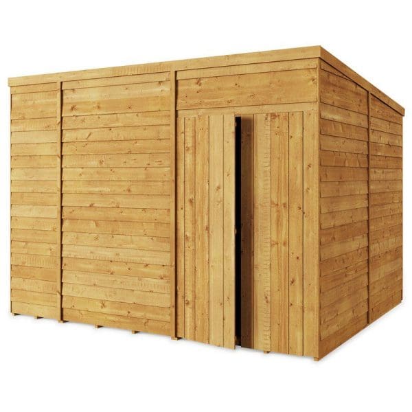 Overlap 10x8 Windowless Pent Shed