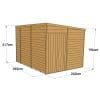 Overlap 10x8 Windowless Pent Shed - Image 3