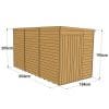 Overlap 12x6 Windowless Pent Shed - Image 3
