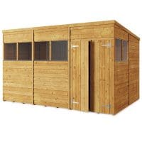 Overlap 12x8 Windowed Pent Shed
