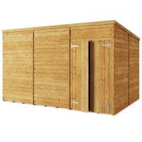 Overlap 12x8 Windowless Pent Shed
