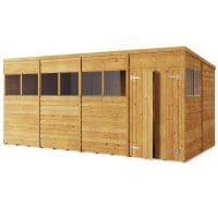 Overlap 16x8 Windowed Pent Shed