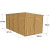 Overlap 16x8 Windowless Pent Shed - Image 3