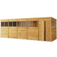 Overlap 20x6 Windowed Pent Shed