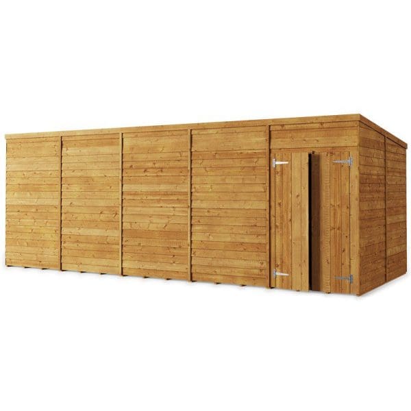 Overlap 20x8 Windowless Pent Shed