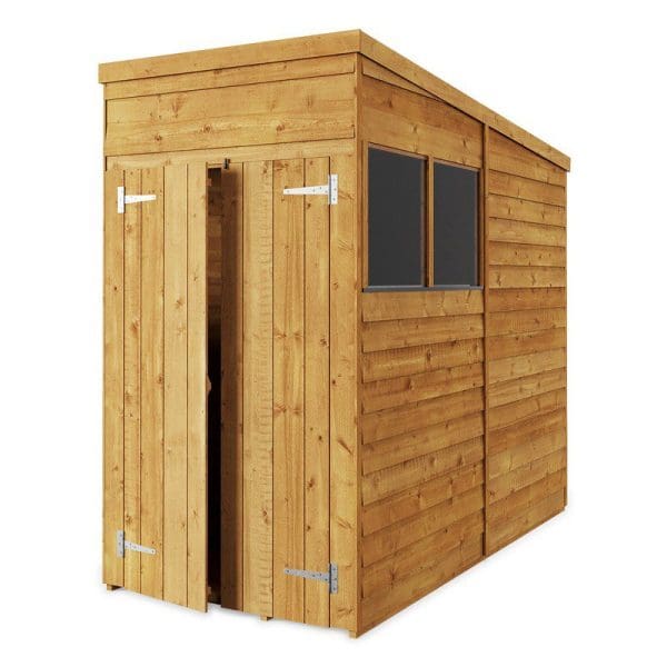 Overlap 4x8 Windowed Pent Shed