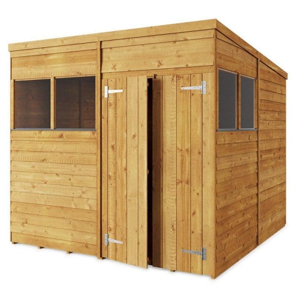 Overlap 8x8 Windowed Pent Shed