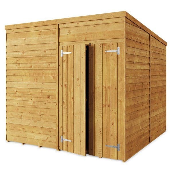 Overlap 8x8 Windowless Pent Shed