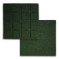 Rubber Tile - Green 4pk