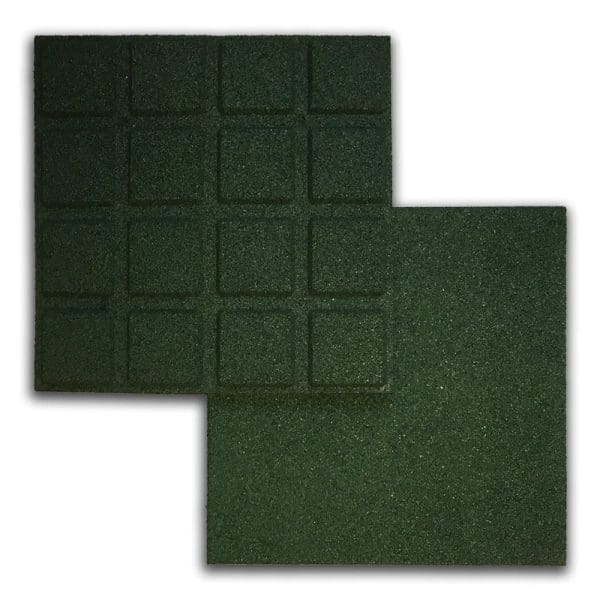 Rubber Tile - Green 4pk