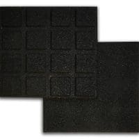 Rubber Tile - Black 4pk